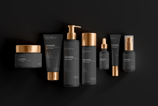 Dark Cosmetic Branding Mockup Bundle